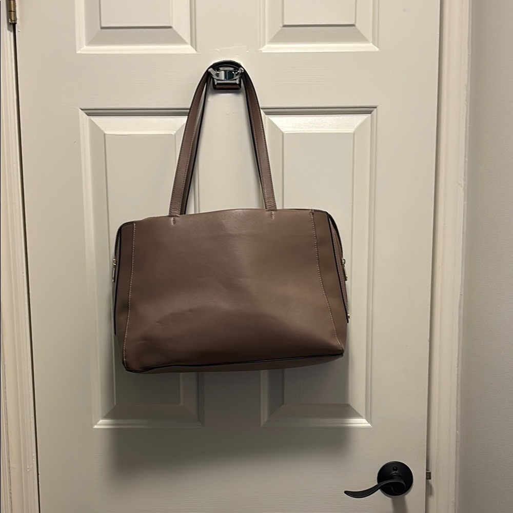 A New Day Brown Laptop Bag with Structured Design